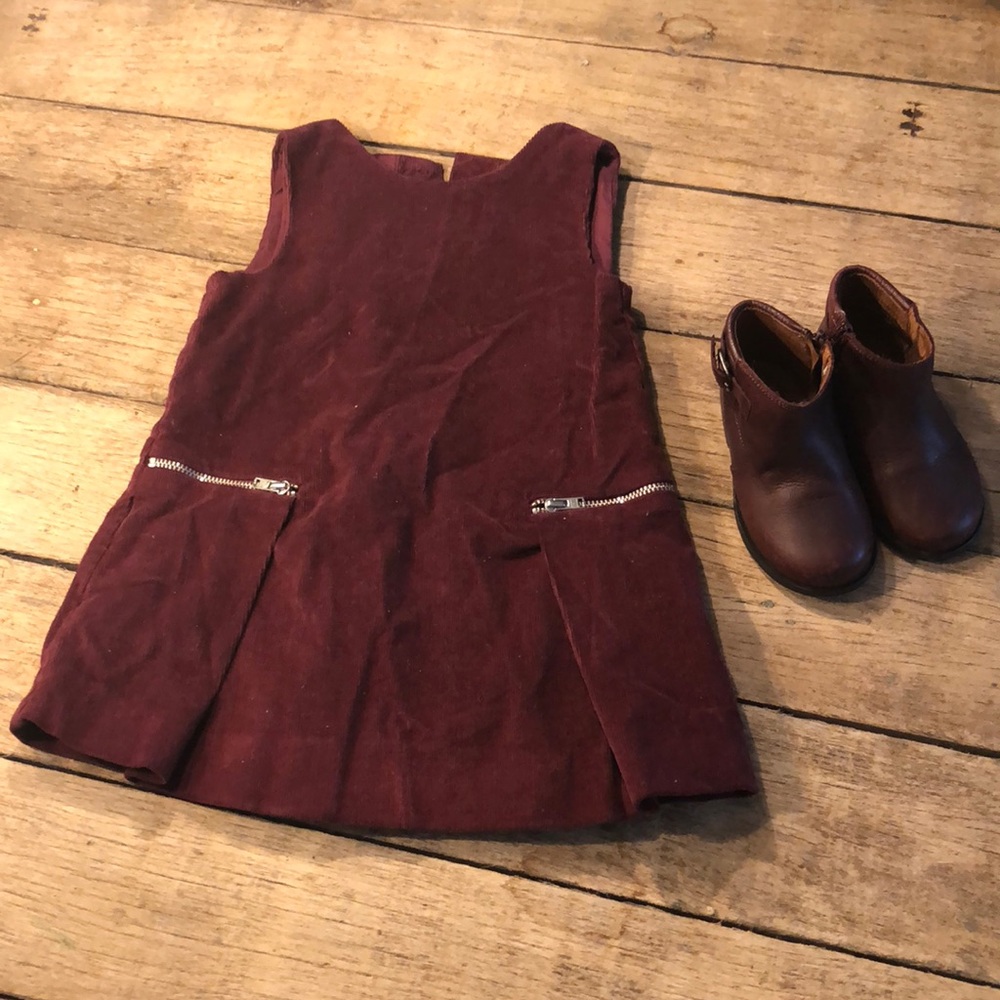 Zara Babygirl corduroy dress